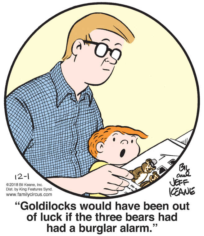 Human body OCR: cul JEFF CEANE "Goldilocks would have been out of luck if the three bears had 12-1 ©2018 Bil Keaneinc. Dist. by King Features Synd. www.familycircus.com had a burglar alarm." 55 cul JEFF CEANE "Goldilocks would have been out of luck if the three bears had 12-1 ©2018 Bil Keaneinc. Dist. by King Features Synd. www.familycircus.com had a burglar alarm." 55