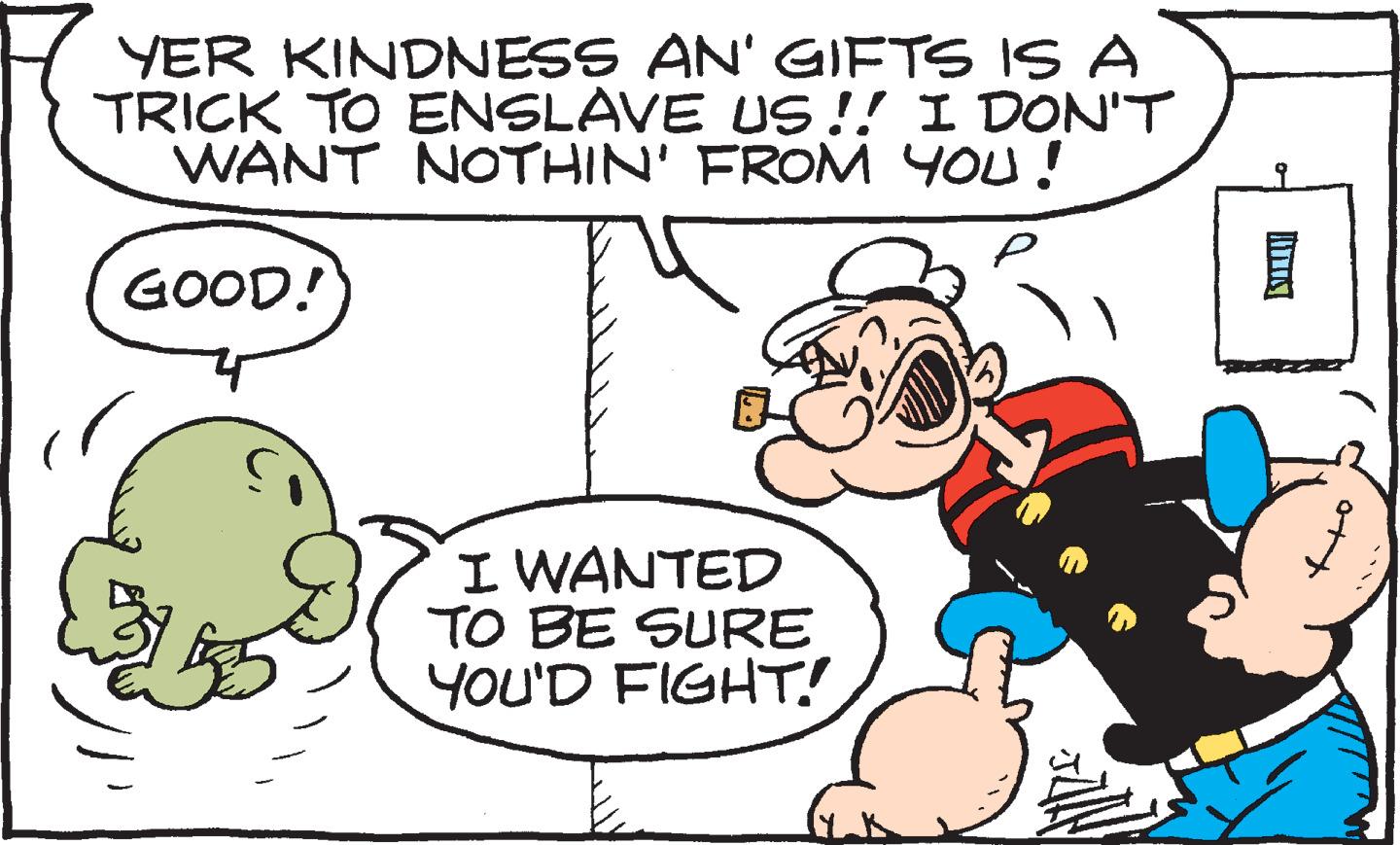 Animation OCR: YER KINDNESS AN' GIFTS IS A TRICK TO ENSLAVE US!! I DON'T WANT NOTHIN' FROM YOU! GOOD! I WANTED TO BE SURE YoU'D FIGHT! YER KINDNESS AN' GIFTS IS A TRICK TO ENSLAVE US!! I DON'T WANT NOTHIN' FROM YOU! GOOD! I WANTED TO BE SURE YoU'D FIGHT!