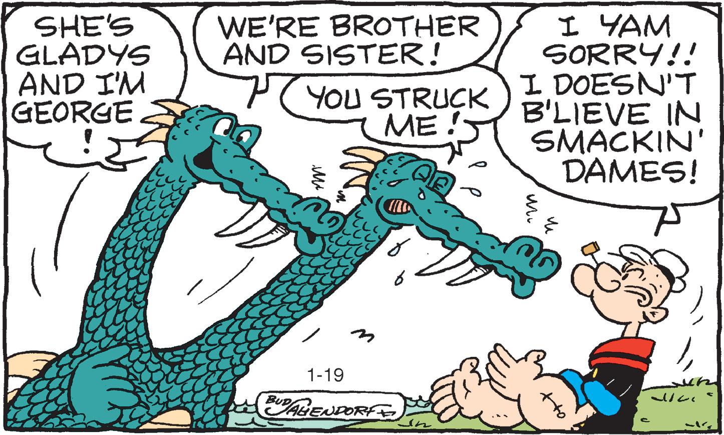 Gesture OCR: I YAM SORRY!! SHE'S GLADYS AND I'M GEORGE WE'RE BROTHER AND SISTER! K)I. DOESN'T B'LIEVE IN SMACKIN' DAMES! YOU STRUCK ME ! 1-19 BUD ALENPORF I YAM SORRY!! SHE'S GLADYS AND I'M GEORGE WE'RE BROTHER AND SISTER! K)I. DOESN'T B'LIEVE IN SMACKIN' DAMES! YOU STRUCK ME ! 1-19 BUD ALENPORF