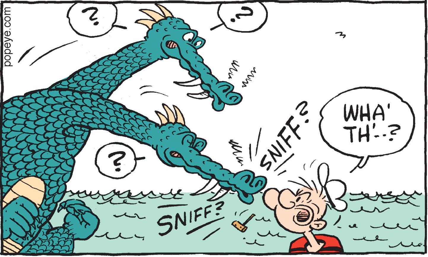 Happy OCR: WHA' TH:? SNIFF? uit popeye.com SNIFF? WHA' TH:? SNIFF? uit popeye.com SNIFF?