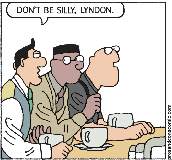 Line OCR: DON'T BE SILLYLYNDON. prosandconscomic.com DON'T BE SILLYLYNDON. prosandconscomic.com