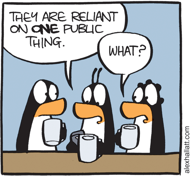 Drawing OCR: THEY ARE RELIANT ON ONE PUBUC THING. WHAT? alexhallatt.com THEY ARE RELIANT ON ONE PUBUC THING. WHAT? alexhallatt.com