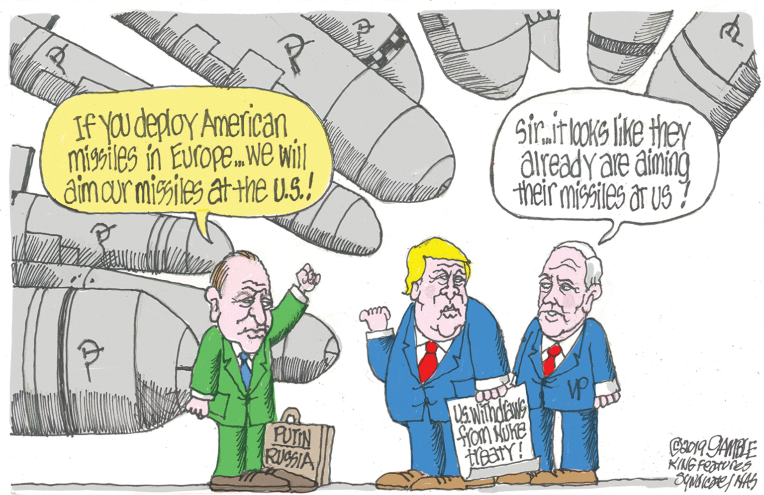 Line OCR: If yOu deploy American misiles in Europe.we wl. aimaurmissiles at-the U.S.! sir.ir oks like they already are aiming their missiles ar us 7 PUTIN RUSSIA teary! KING Fearvies If yOu deploy American misiles in Europe.we wl. aimaurmissiles at-the U.S.! sir.ir oks like they already are aiming their missiles ar us 7 PUTIN RUSSIA teary! KING Fearvies