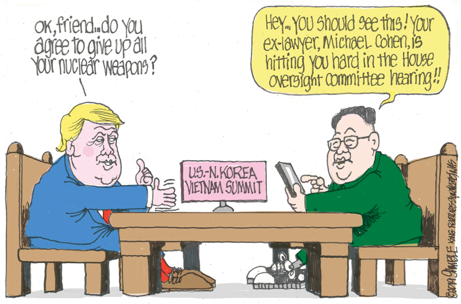 Font OCR: OKfriend.do you agree to give up al YOur nuciear weaipons? Hey YOU should see this! YOur ex-tawyeris hitting you hard in the House ONEIBight Committee hearing! US-N.KOREA VIETNAM SUMMIT OKfriend.do you agree to give up al YOur nuciear weaipons? Hey YOU should see this! YOur ex-tawyerMichael Cohenis hitting you hard in the House ONEIBight Committee hearing! US-N.KOREA VIETNAM SUMMIT