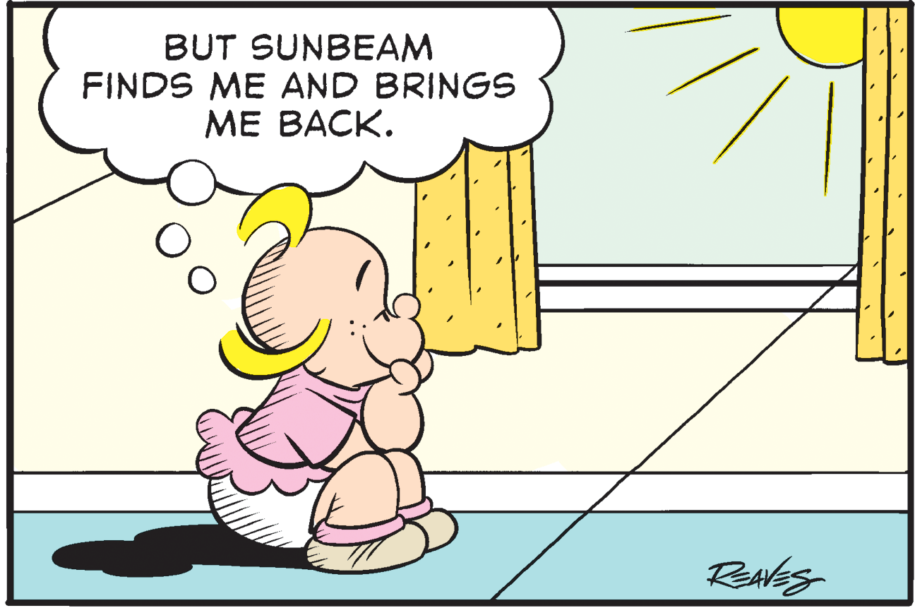 Finger OCR: BUT SUNBEAM FINDS ME AND BRINGS ME BACK. BUT SUNBEAM FINDS ME AND BRINGS ME BACK.