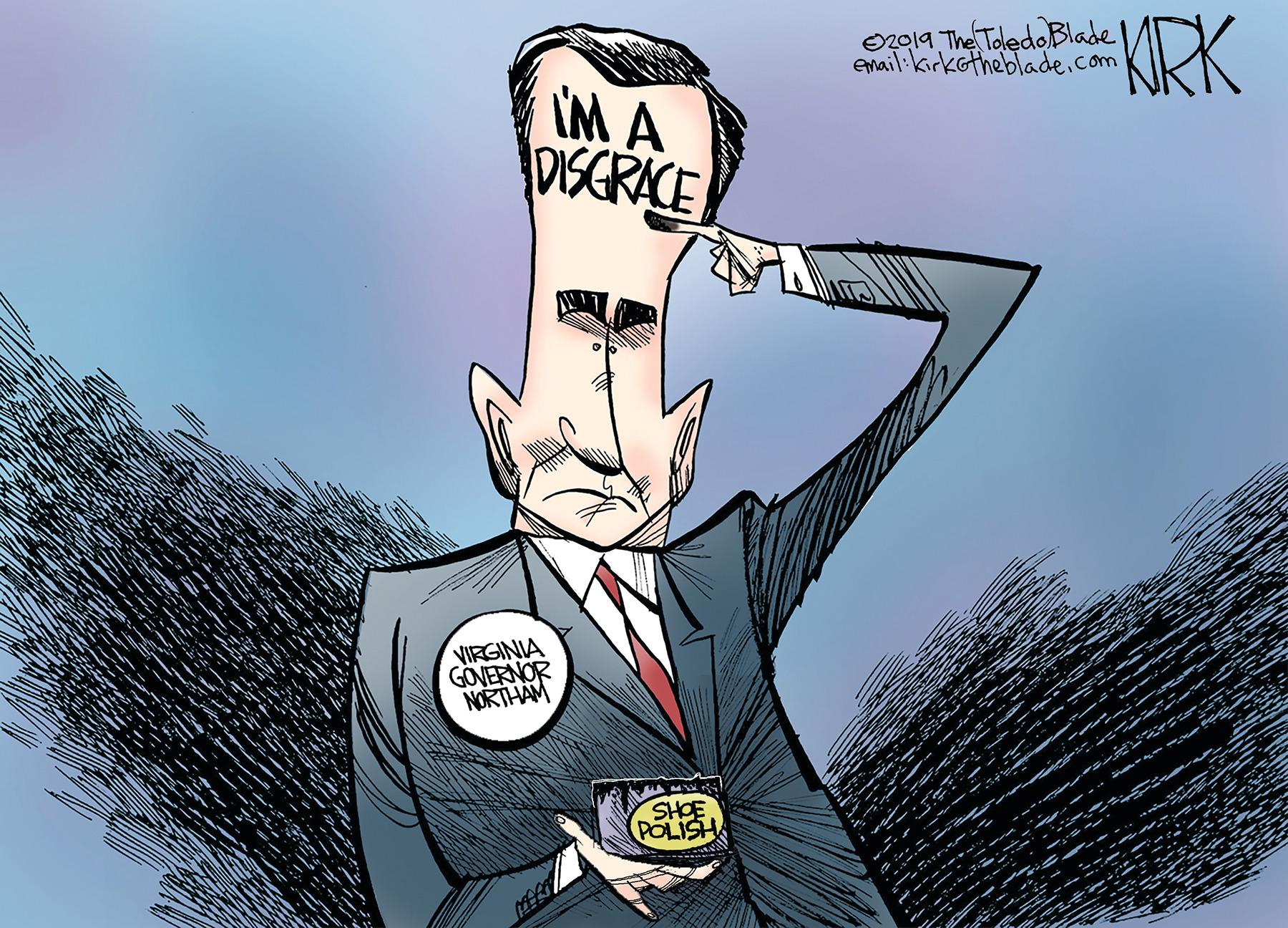 Fictional character OCR: O2019 The Toledo Blade email:kirkotheblade.com KIRK DECRACE VIRGINIA GÖVERNOR NORTHAM POLISH O2019 The Toledo Blade email:kirkotheblade.com KIRK DECRACE VIRGINIA GÖVERNOR NORTHAM POLISH