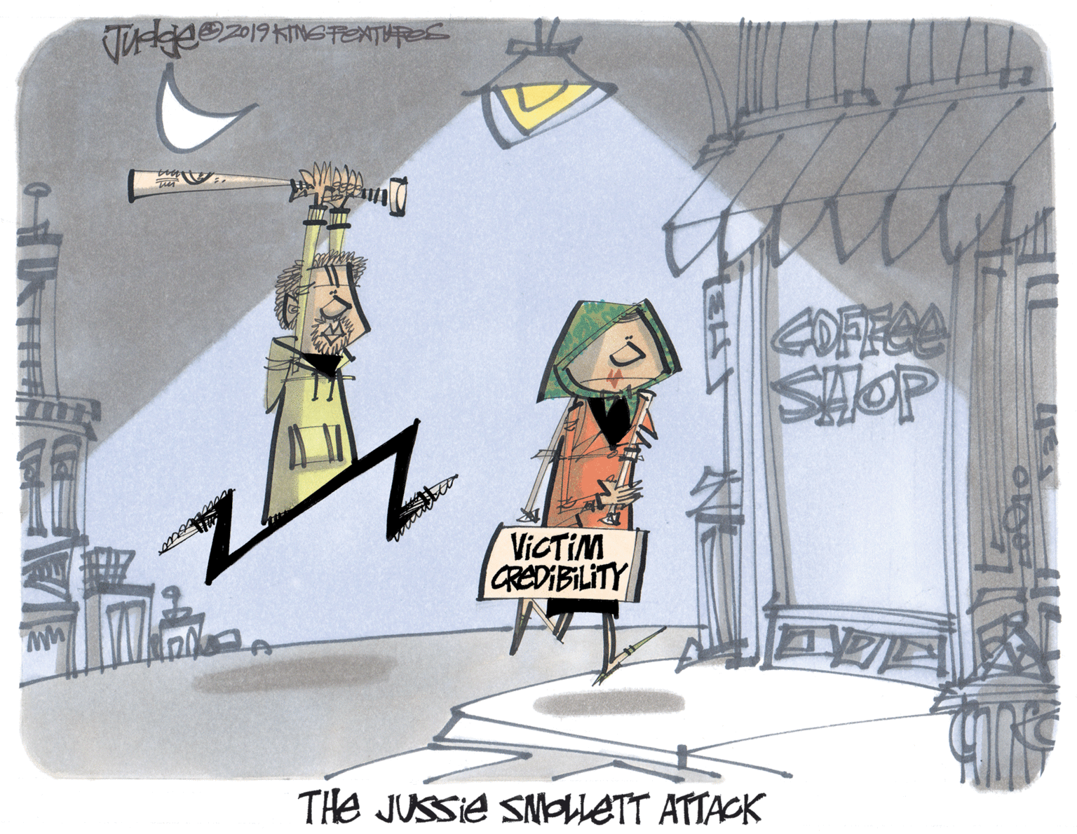 Artwork OCR: SOP VICTIM CREDIBILITY THe JUSSIE SMPLLETT ATTACK SOP VICTIM CREDIBILITY THe JUSSIE SMPLLETT ATTACK