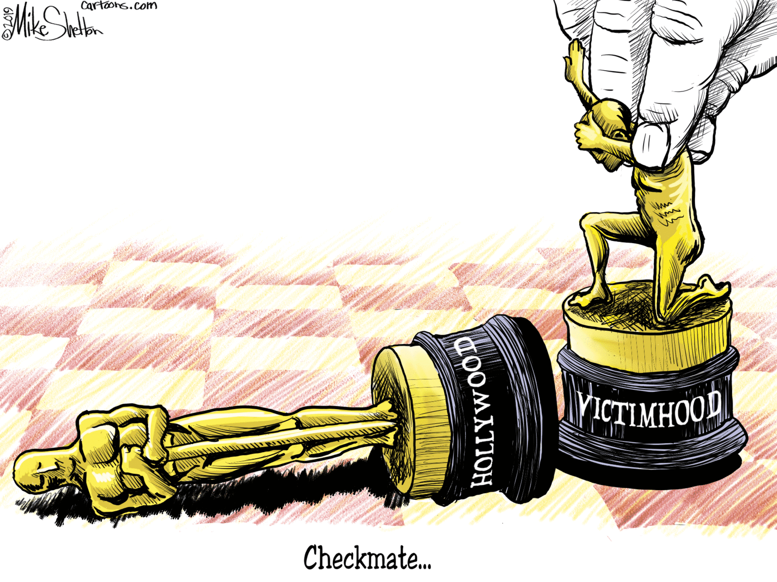 Ink OCR: Cartoons.com YICTIMHOOD Checkmate. Cartoons.com YICTIMHOOD Checkmate.