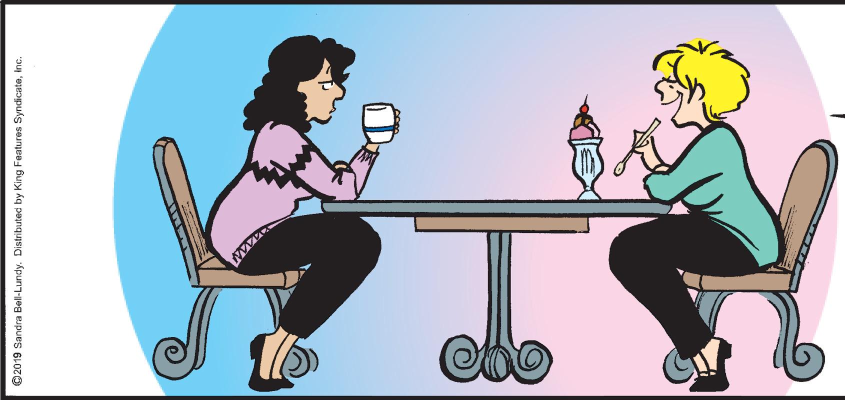Illustration OCR: ©2019 Sandra Bell-Lundy. Distributed by King Features Syndicateinc. ©2019 Sandra Bell-Lundy. Distributed by King Features Syndicate