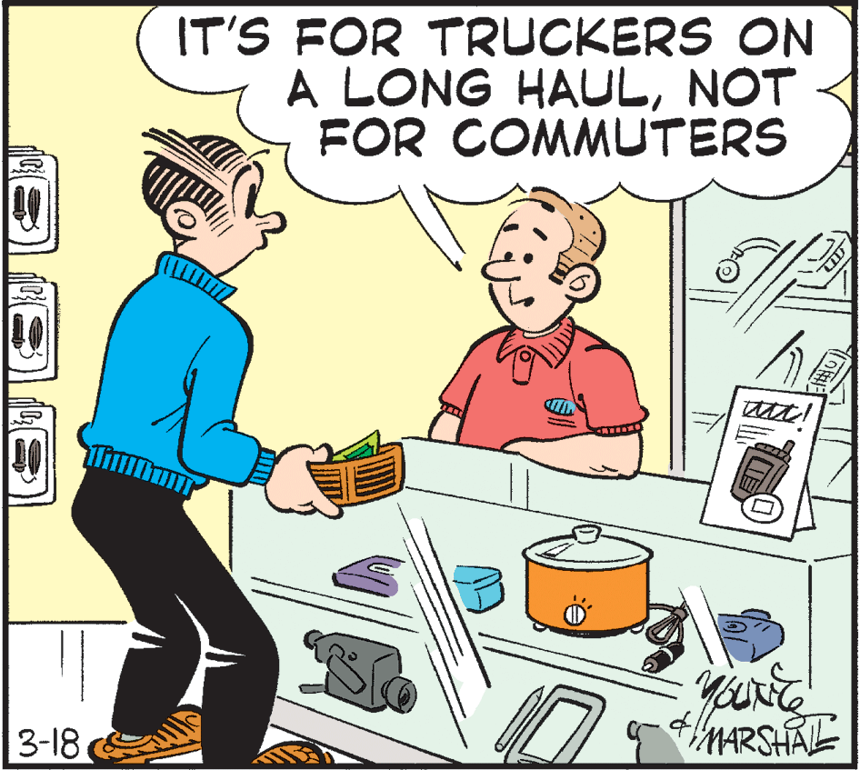 Art OCR: IT'S FOR TRUCKERS ON A LONG HAULNOT FOR COMMUTERS 3-18 E MARSHAL IT'S FOR TRUCKERS ON A LONG HAULNOT FOR COMMUTERS 3-18 E MARSHAL
