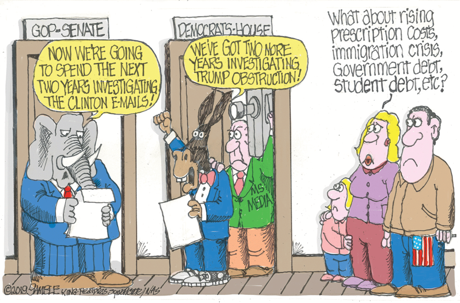 Publication OCR: GOP-SENATE NOW WERE GOING TO SPEND THE NEXT TWO YEARS INVESTIGATINGTHE CLINTON EMAILS! DENCCRATS HOUSEL WEVE GOT TNO MORE YEARS INVESTIGATINGTRUMP OBSTRUCION! Whot about ristng prescription Costsetc? MEDIA GOP-SENATE NOW WERE GOING TO SPEND THE NEXT TWO YEARS INVESTIGATINGTHE CLINTON EMAILS! DENCCRATS HOUSEL WEVE GOT TNO MORE YEARS INVESTIGATINGTRUMP OBSTRUCION! Whot about ristng prescription Costsimmigration crisisGOvernment deprStudent debtetc? MEDIA