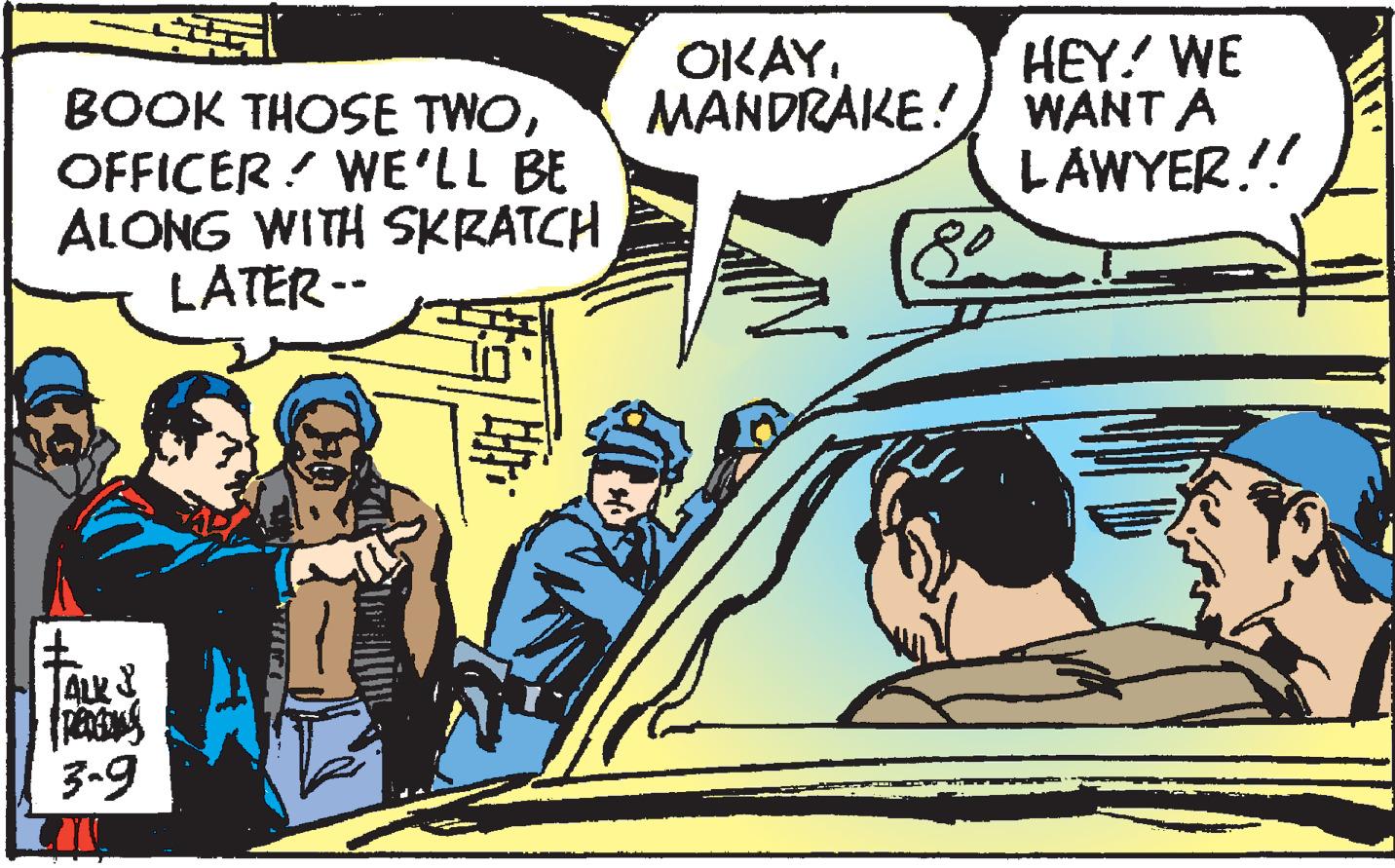 Automotive design OCR: HEY! WE MANDRAKE! WANT A LAWYER.!! OKAY. BOOK THOSE TWOOFFICER! WE'LL BE ALONG WITH SKRATCH LATER -- 3-9 HEY! WE MANDRAKE! WANT A LAWYER.!! OKAY. BOOK THOSE TWOOFFICER! WE'LL BE ALONG WITH SKRATCH LATER -- 3-9