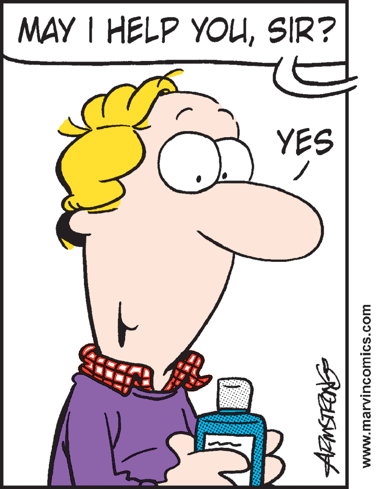 People in nature OCR: MAY I HELP YOUSIR? YES www.marvincomics.com MAY I HELP YOUSIR? YES www.marvincomics.com