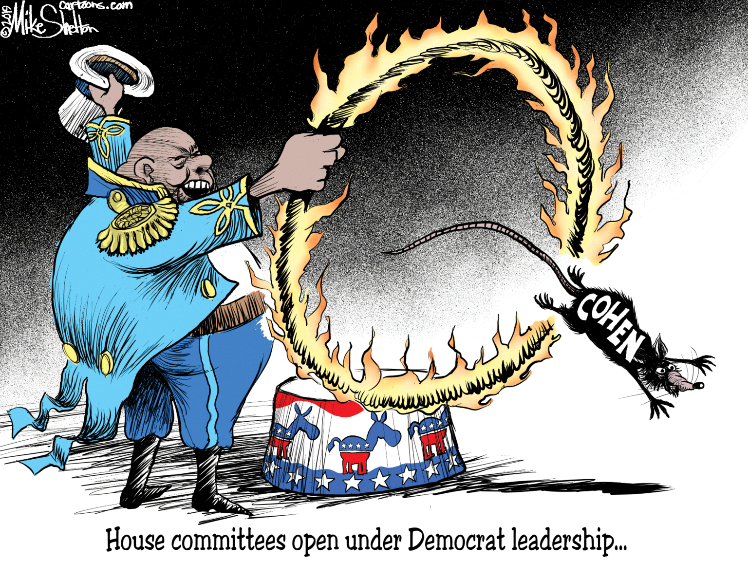Illustration OCR: Cartoons.com COHEN House committees open under Democrat leadershi.. Cartoons.com COHEN House committees open under Democrat leadershi..