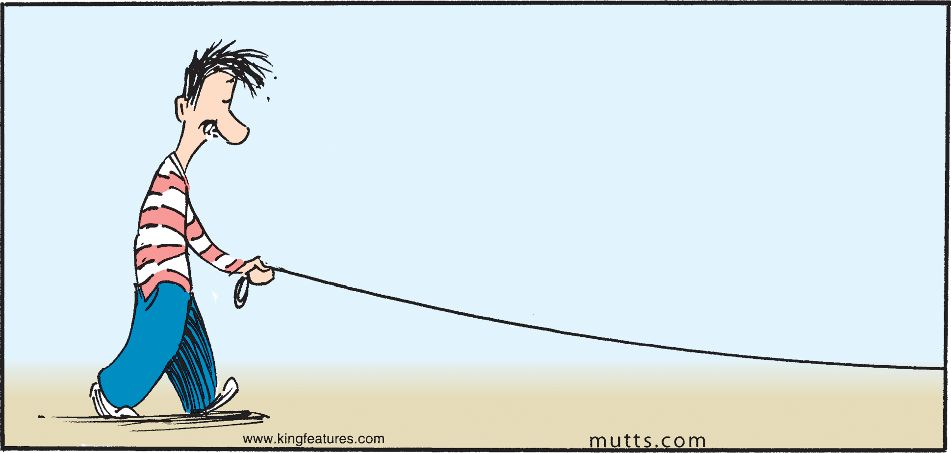 Fictional character OCR: www.kingfeatures.com mutts.com www.kingfeatures.com mutts.com