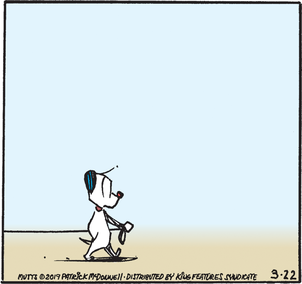 Illustration OCR: 3.22 MUTTS ©2019 PATRiCKMDONEll DISTRIBUTED BY KiNG FEATURES SYNDICATE 3.22 MUTTS ©2019 PATRiCKMDONEll DISTRIBUTED BY KiNG FEATURES SYNDICATE