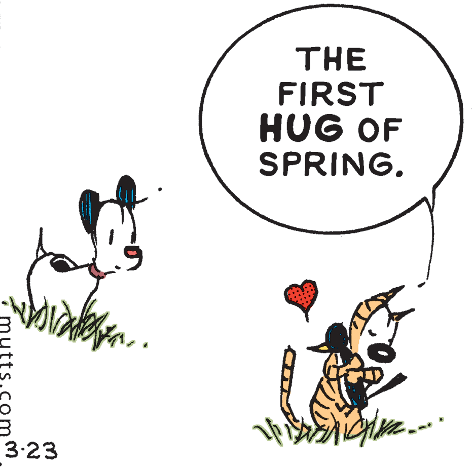 Art OCR: THE FIRST HUG OF SPRING. 3:23 THE FIRST HUG OF SPRING. 3:23