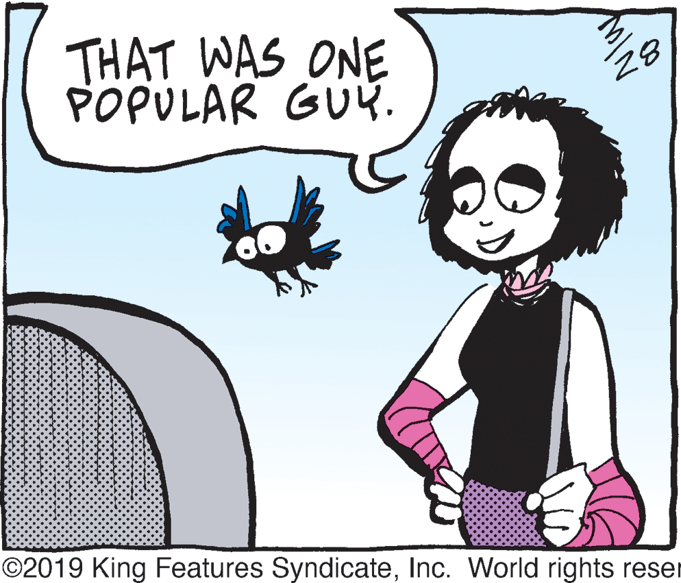 Animation OCR: THAT WAS ONE POPULAR GÜu. 28 ©2019 King Features SyndicateInc. World rights reser THAT WAS ONE POPULAR GÜu. 28 ©2019 King Features SyndicateInc. World rights reser