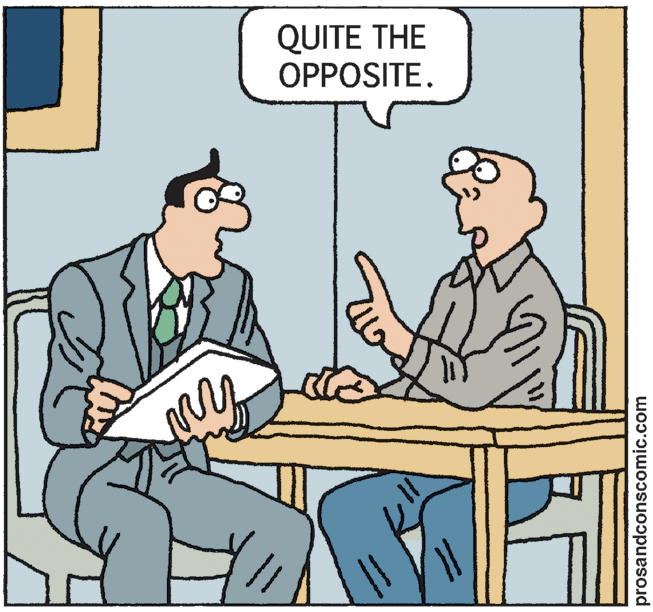 Interaction OCR: QUITE THE OPPOSITE. prosandconscomic.com QUITE THE OPPOSITE. prosandconscomic.com