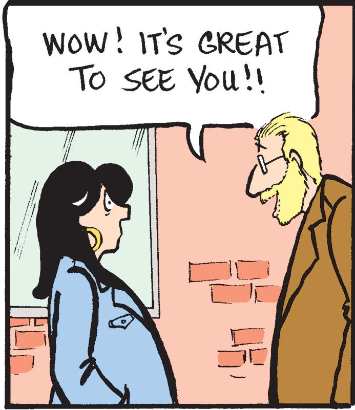Fiction OCR: Wow! IT'S GREAT To SEE You!! Wow! IT'S GREAT To SEE You!!