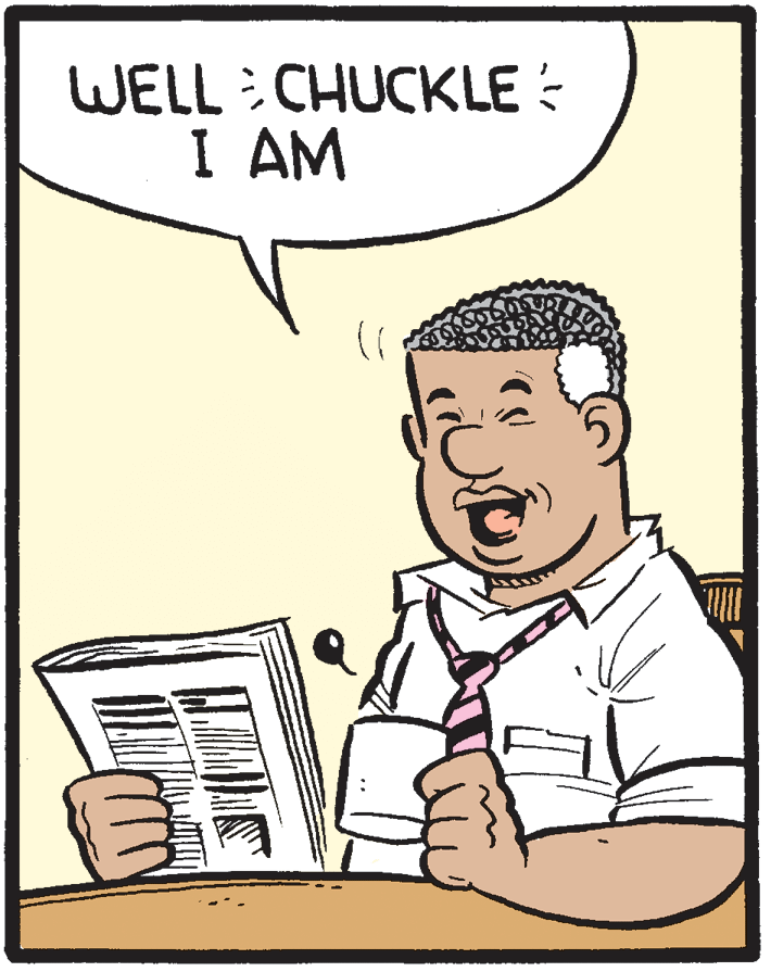 Drawing OCR: WELL CHUCKLE : I AM WELL CHUCKLE : I AM