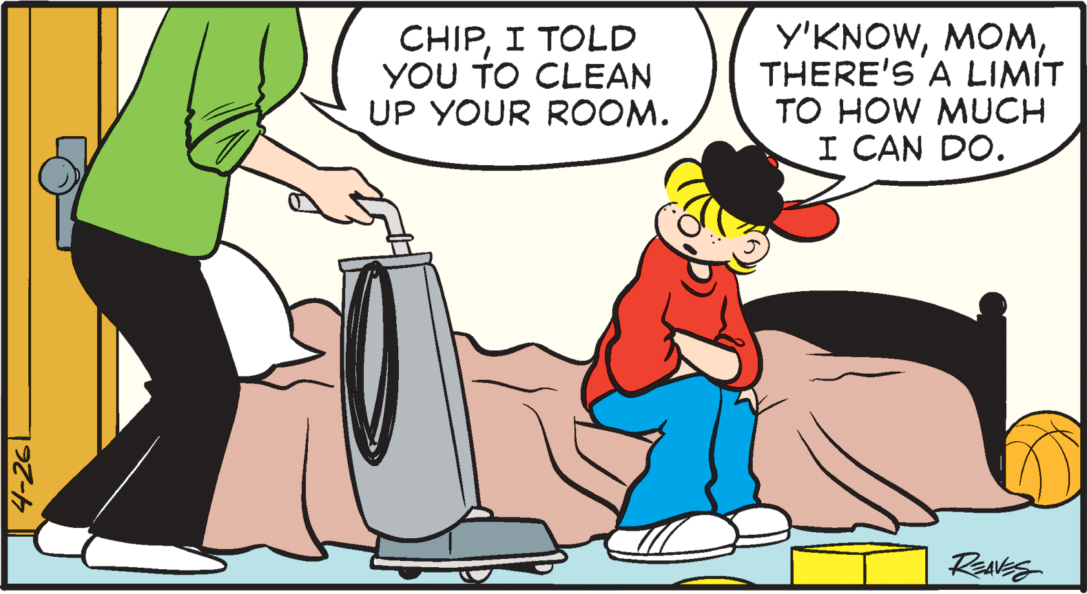 Happy OCR: CHIPI TOLD YOU TO CLEAN UP YOUR ROOM. Y'KNOWTHERE'S A LIMIT TO HOW MUCH I CAN DO. CHIPI TOLD YOU TO CLEAN UP YOUR ROOM. Y'KNOWTHERE'S A LIMIT TO HOW MUCH I CAN DO.