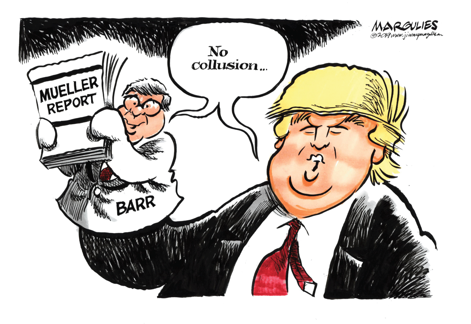 Font OCR: MARGULIES No Collusion. MUELLER REPORT BARR MARGULIES No Collusion. MUELLER REPORT BARR