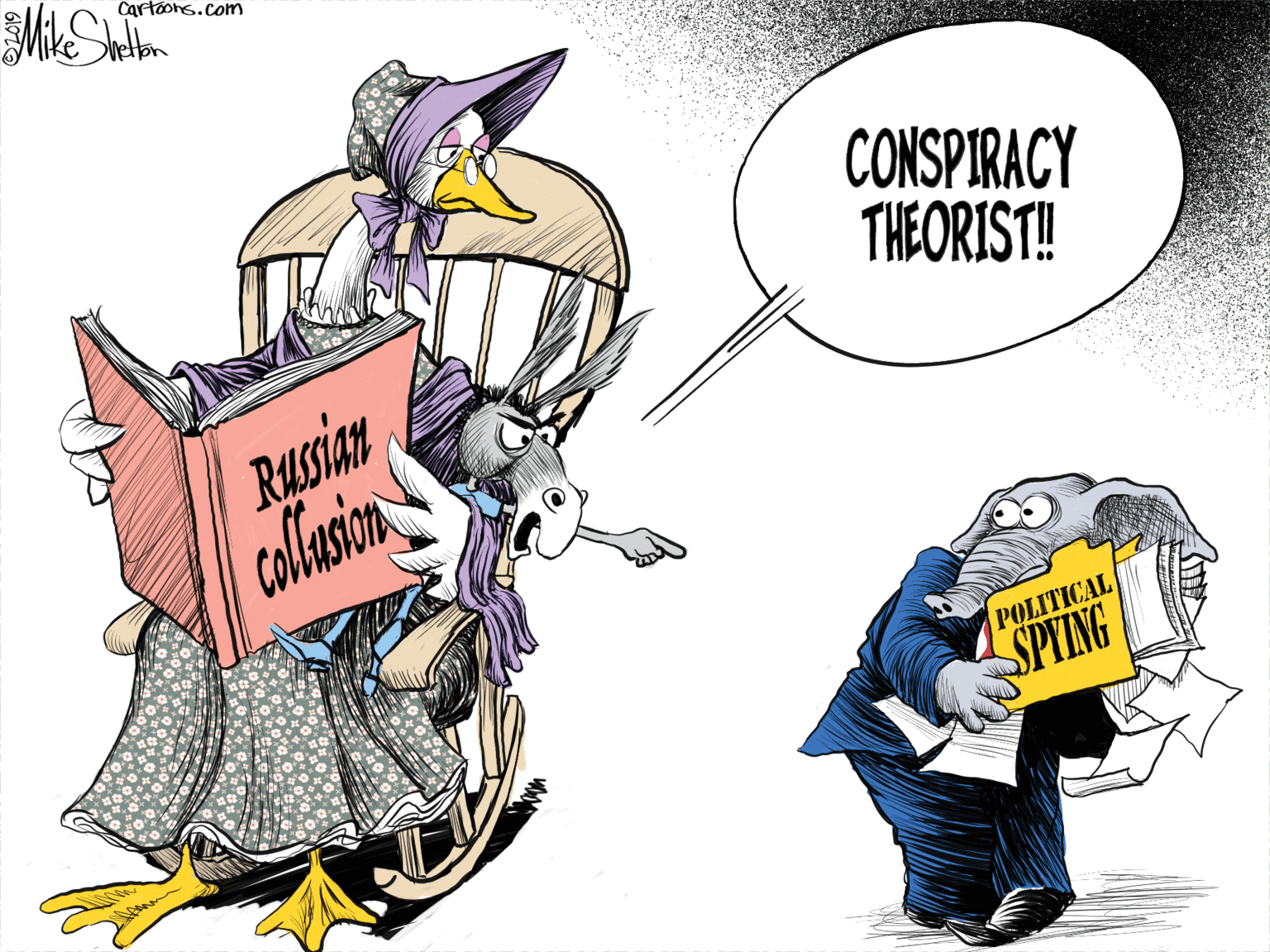 Costume design OCR: Cartoons.com CONSPIRACY THEORIST! Rusian POLITICAL SPYING Cartoons.com CONSPIRACY THEORIST! Rusian POLITICAL SPYING