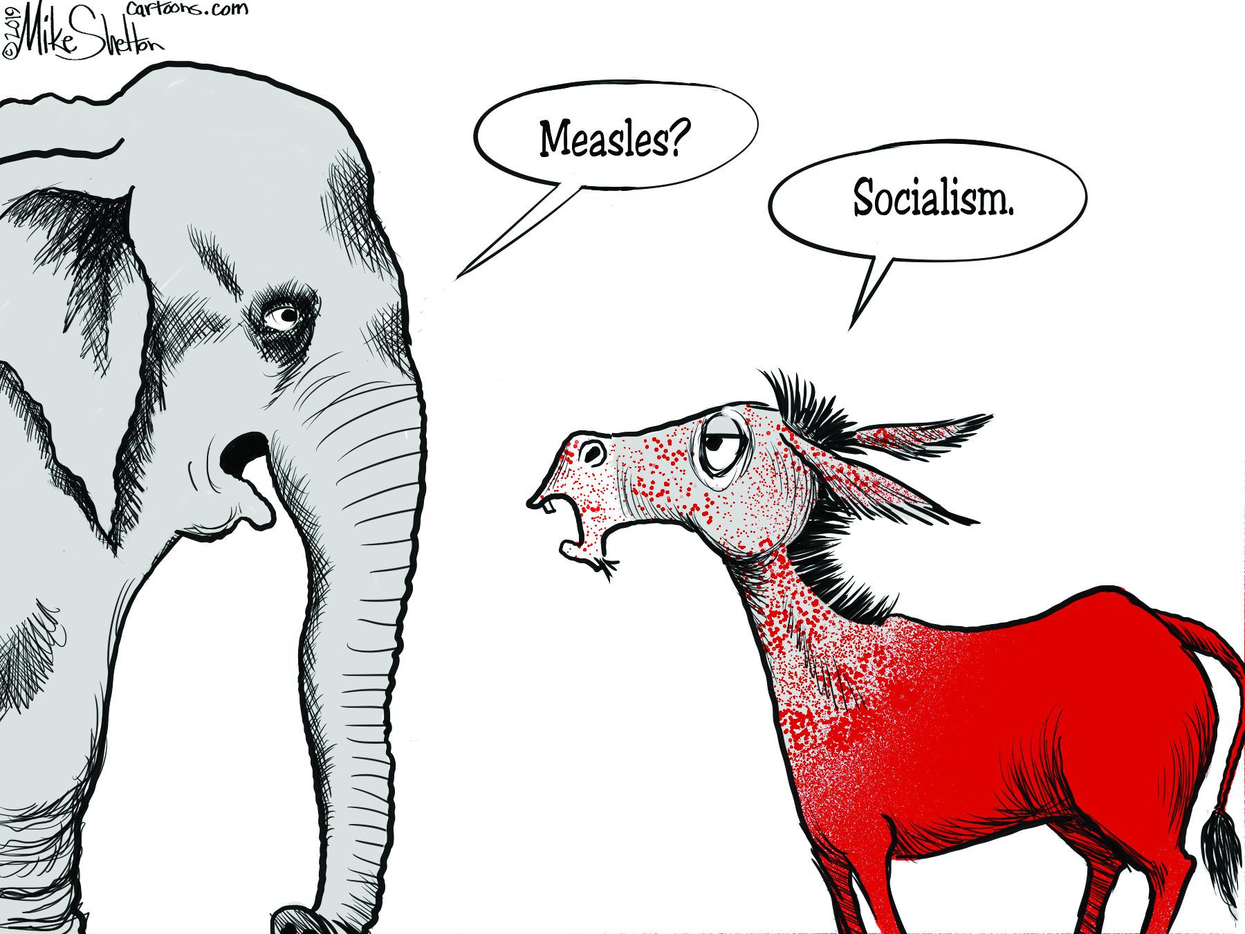 Interaction OCR: Cartoons.com Measles? Socialism. Cartoons.com Measles? Socialism.