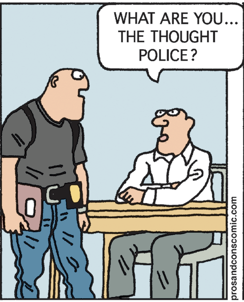 Font OCR: WHAT ARE YOU... THE THOUGHT POLICE? prosandconscomic.com WHAT ARE YOU... THE THOUGHT POLICE? prosandconscomic.com