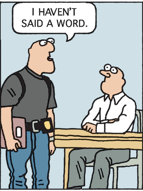 Animation OCR: I HAVEN'T SAID A WORD. ? I HAVEN'T SAID A WORD. ?