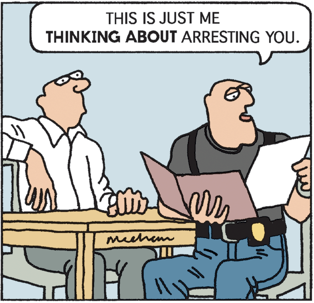 Parallel OCR: THIS IS JUST ME THINKING ABOUT ARRESTING YOU. meehem THIS IS JUST ME THINKING ABOUT ARRESTING YOU. meehem