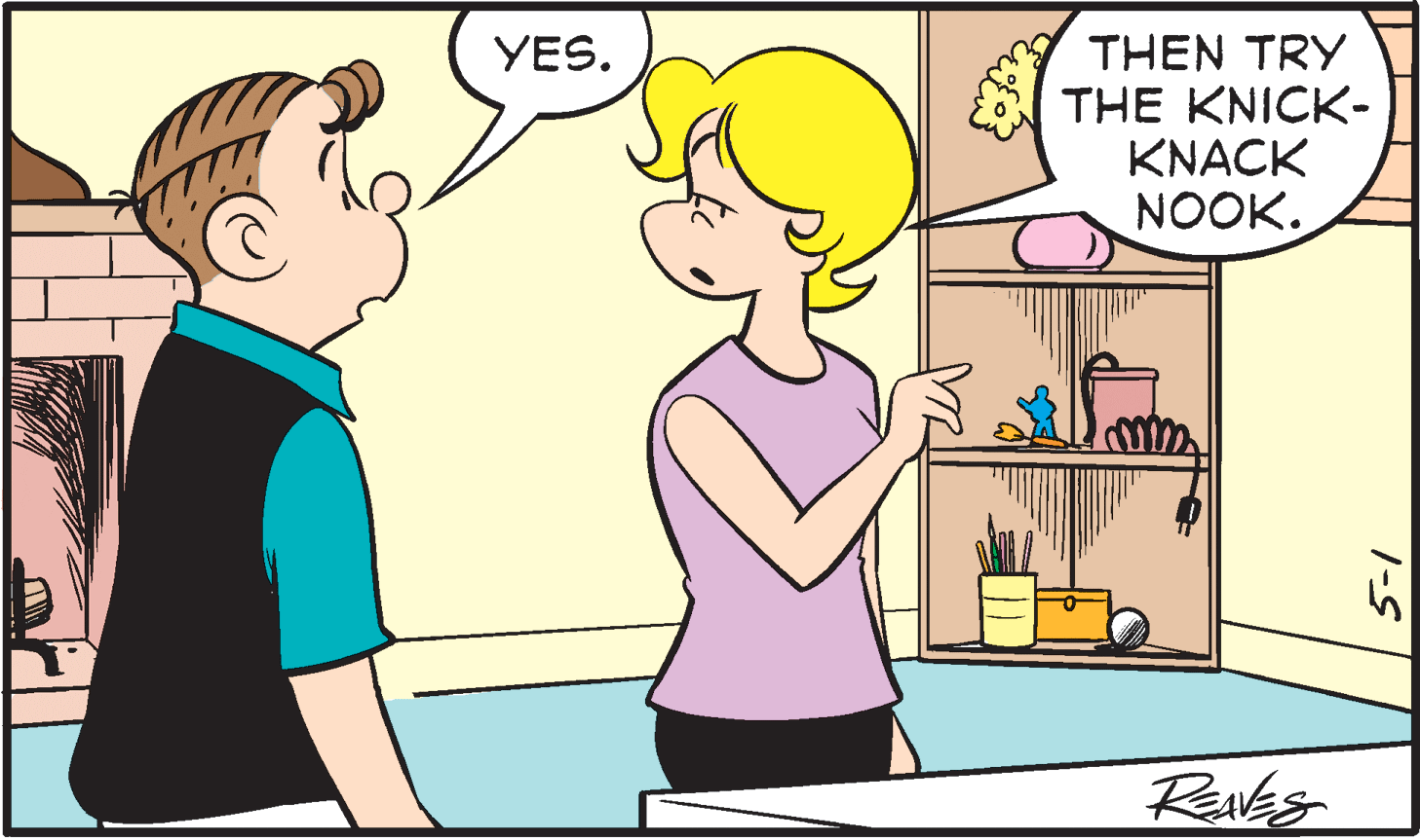 Finger OCR: YES. THEN TRY THE KNICK- KNACK NOOK. ReEs YES. THEN TRY THE KNICK- KNACK NOOK. ReEs