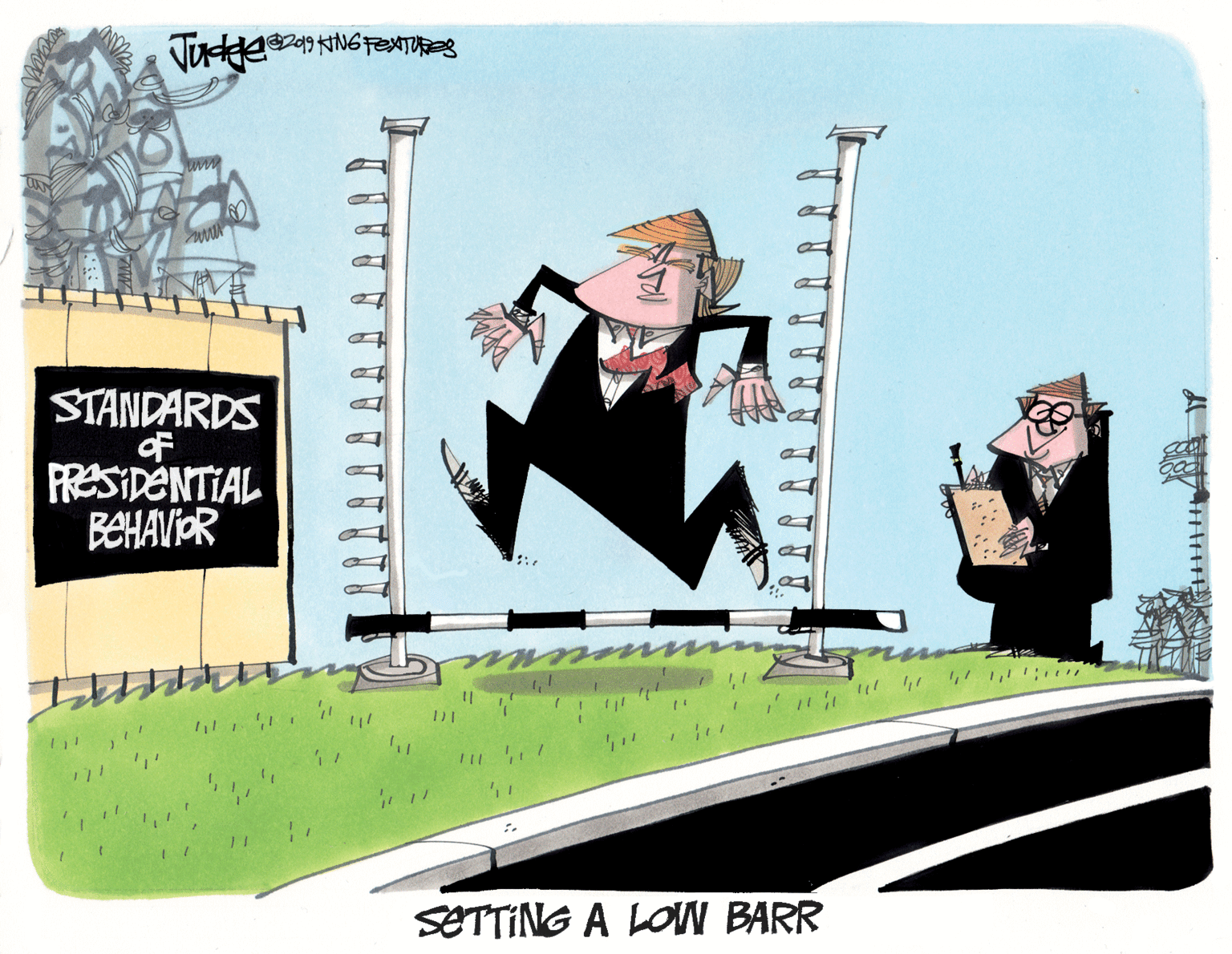 Humour OCR: Tuddes4 NG FEATUROS STANDARDS PRESIDENTIAL BEHAVIOR SETTING A LOW BARR Tuddes4 NG FEATUROS STANDARDS PRESIDENTIAL BEHAVIOR SETTING A LOW BARR