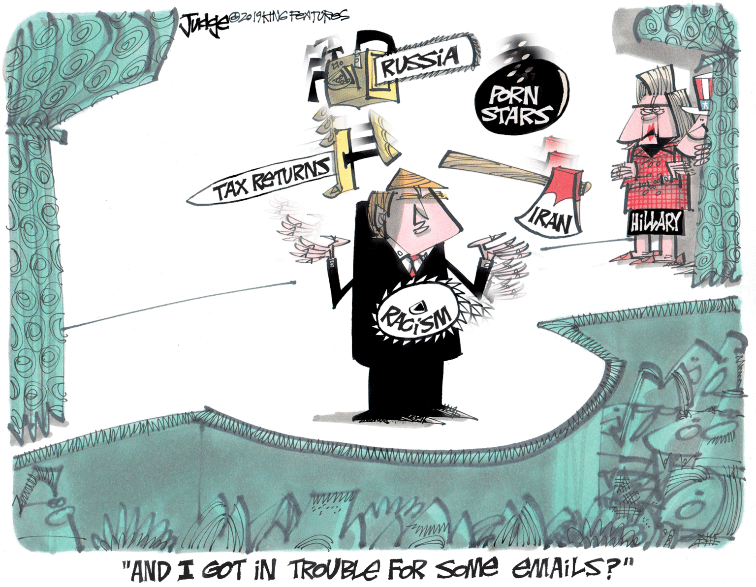Graphics OCR: ©219?M?FENTRS RUSSIA FORN STARS TAX RATURNS IRAN HilWARY www. "AND I GOT IN TROUBLE FOR SOME EMAILS?" © 219 ? M ? FENTRS RUSSIA FORN STARS TAX RATURNS IRAN HilWARY www. "AND I GOT IN TROUBLE FOR SOME EMAILS?"