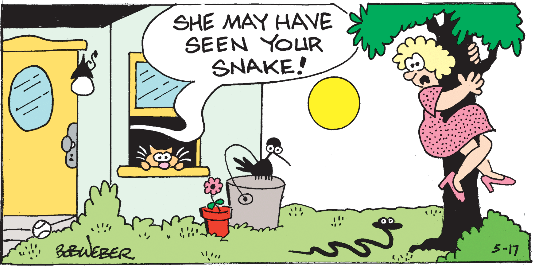 Animation OCR: SHE MAY HAVE SEEN YOUR SNAKE! 5-17 SHE MAY HAVE SEEN YOUR SNAKE! 5-17