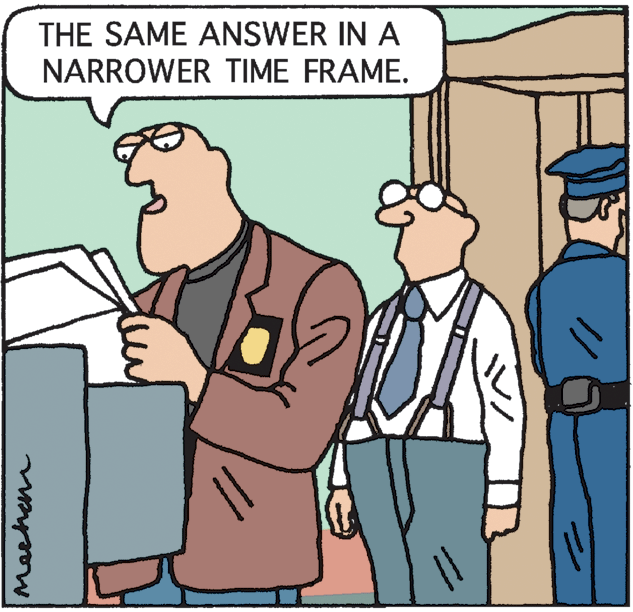 Pleased OCR: THE SAME ANSWER IN A NARROWER TIME FRAME. Meehen THE SAME ANSWER IN A NARROWER TIME FRAME. Meehen