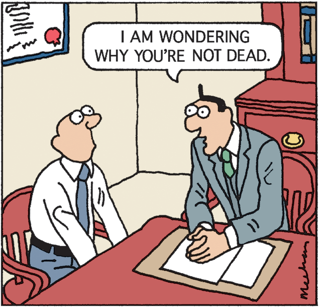 Interaction OCR: I AM WONDERING WHY YOU'RE NOT DEAD. I AM WONDERING WHY YOU'RE NOT DEAD.