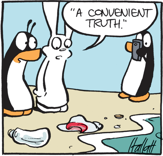Clip art OCR: "A CONVENIENT TRUTH." Halat "A CONVENIENT TRUTH." Halat
