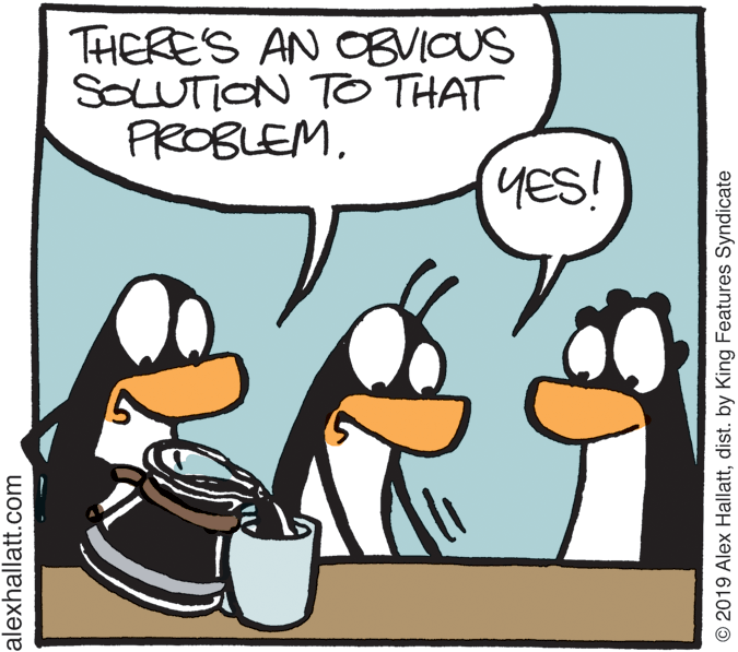 Drawing OCR: THERES AN OBVICUS SOLUTION TO THAT PROBLEMYES! alexhallatt.com © 2019 Alex Hallattdist. by King Features Syndicate THERES AN OBVICUS SOLUTION TO THAT PROBLEMYES! alexhallatt.com © 2019 Alex Hallattdist. by King Features Syndicate