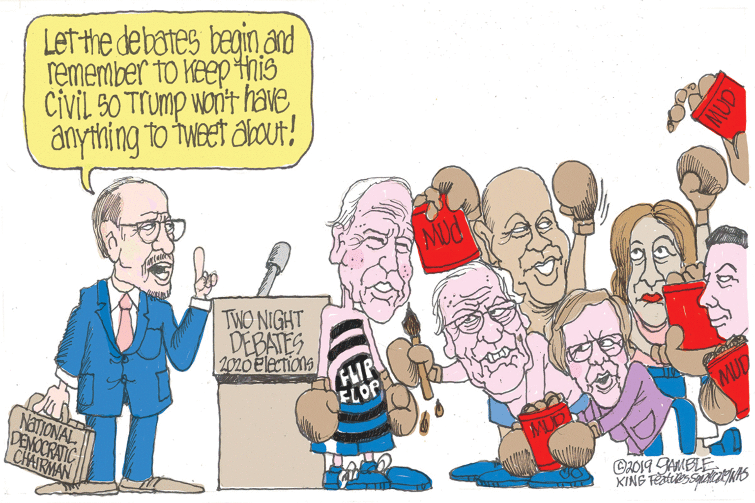 Happy OCR: Letthe debates bagin and remember to keep this Civil S0 TrUmp won't haNeanything to tweet about! TWO NIGHT DEBATES 2020 Elections FLIR ELOP MUD NATIONAL DEMOCRATIC CHARMAN CAD19 GAMBLE Letthe debates bagin and remember to keep this Civil S0 TrUmp won't haNeanything to tweet about! TWO NIGHT DEBATES 2020 Elections FLIR ELOP MUD NATIONAL DEMOCRATIC CHARMAN CAD19 GAMBLE