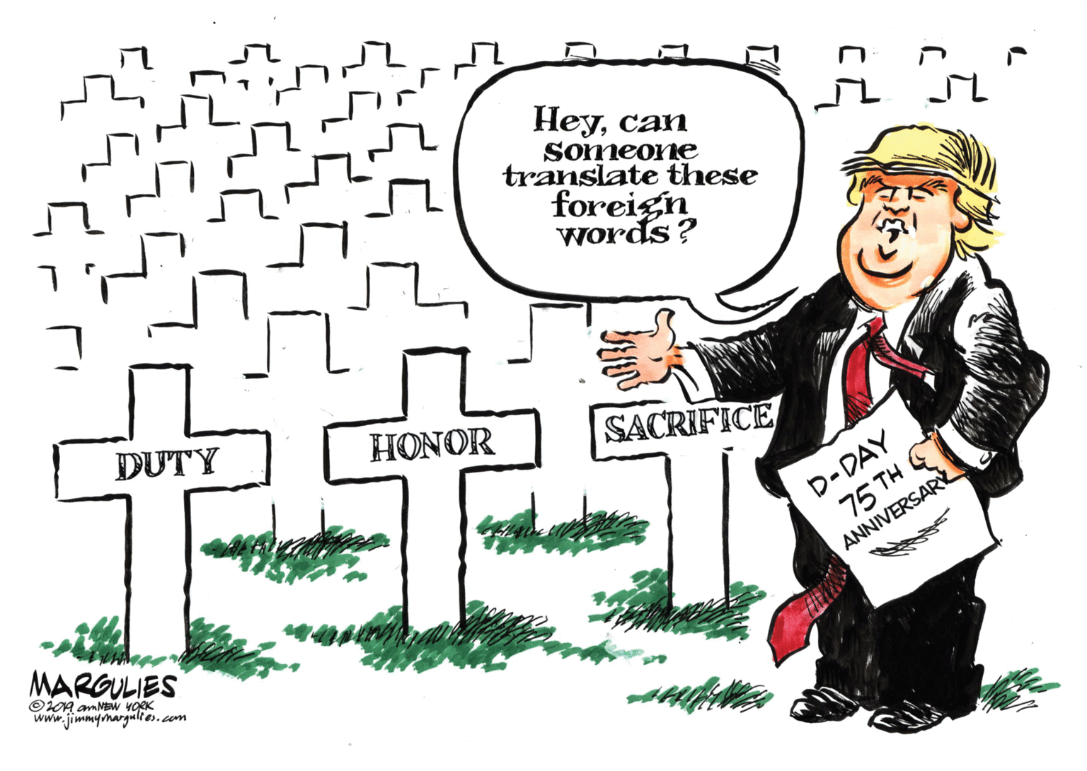 Fiction OCR: Heycan Someone translate these foreign words? DUTY HONOR SACRIFICE D-DAY 75 TH ANNIVERSAR MARGULIES ©iog amNEW YORK www.jimmymagultes.com Heycan Someone translate these foreign words? DUTY HONOR SACRIFICE D-DAY 75 TH ANNIVERSAR MARGULIES ©iog amNEW YORK www.jimmymagultes.com