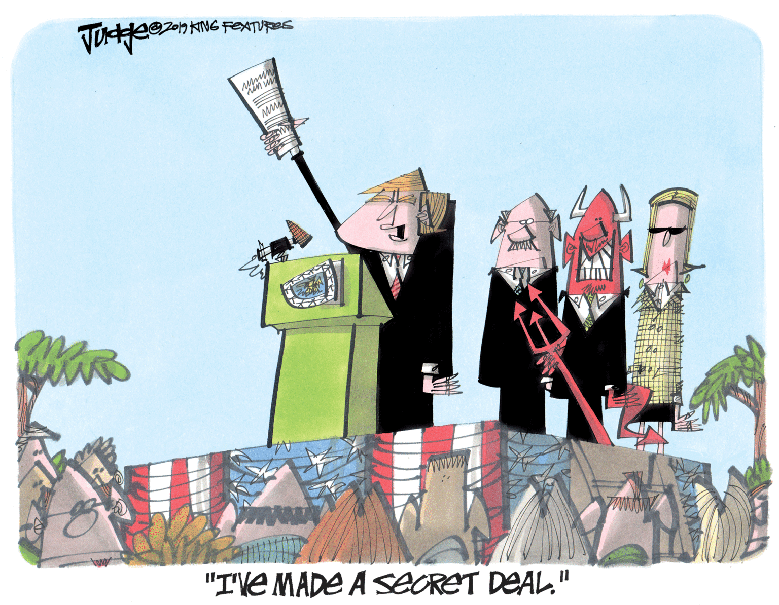 Clip art OCR: 2 G FEATURES "I'Ve MADE A SECRET DEAL." 2 G FEATURES "I'Ve MADE A SECRET DEAL."