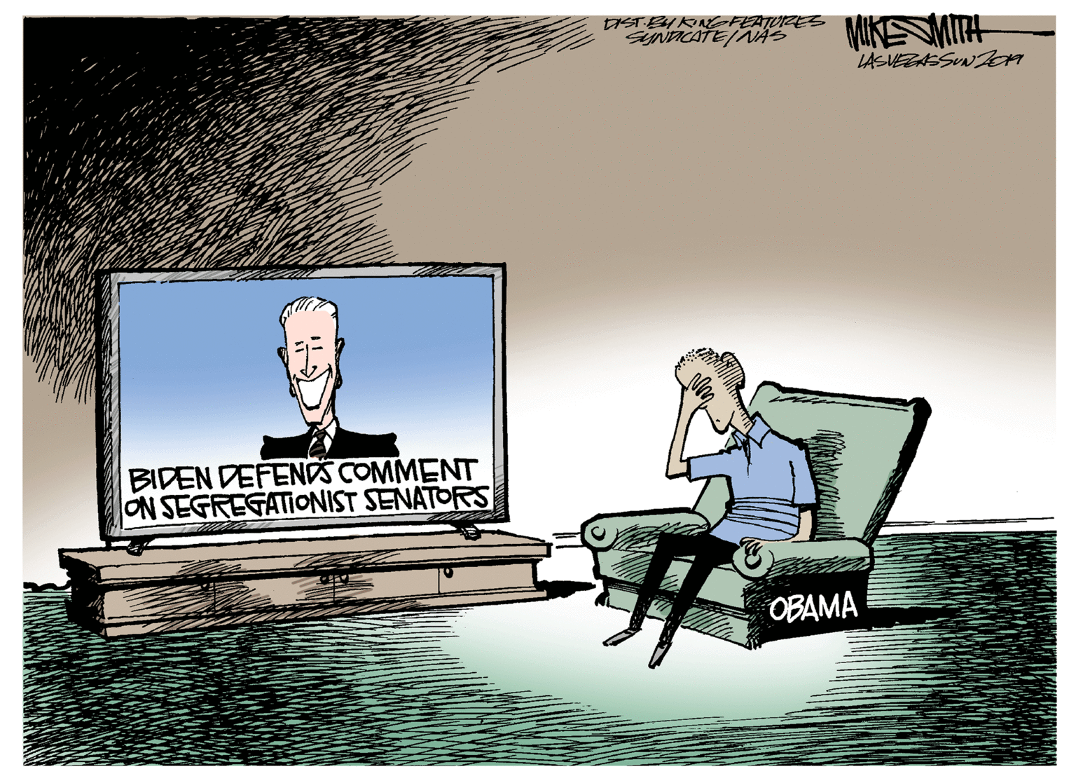 Graphics OCR: ISTBH KINEFEATOZE MIKEMITH LASVEZASSUNeA BIDEN DEFENDS COMMENT ON SEGREGATIONIST SENATORS OBAMA ISTBH KINEFEATOZE MIKEMITH LASVEZASSUNeA BIDEN DEFENDS COMMENT ON SEGREGATIONIST SENATORS OBAMA
