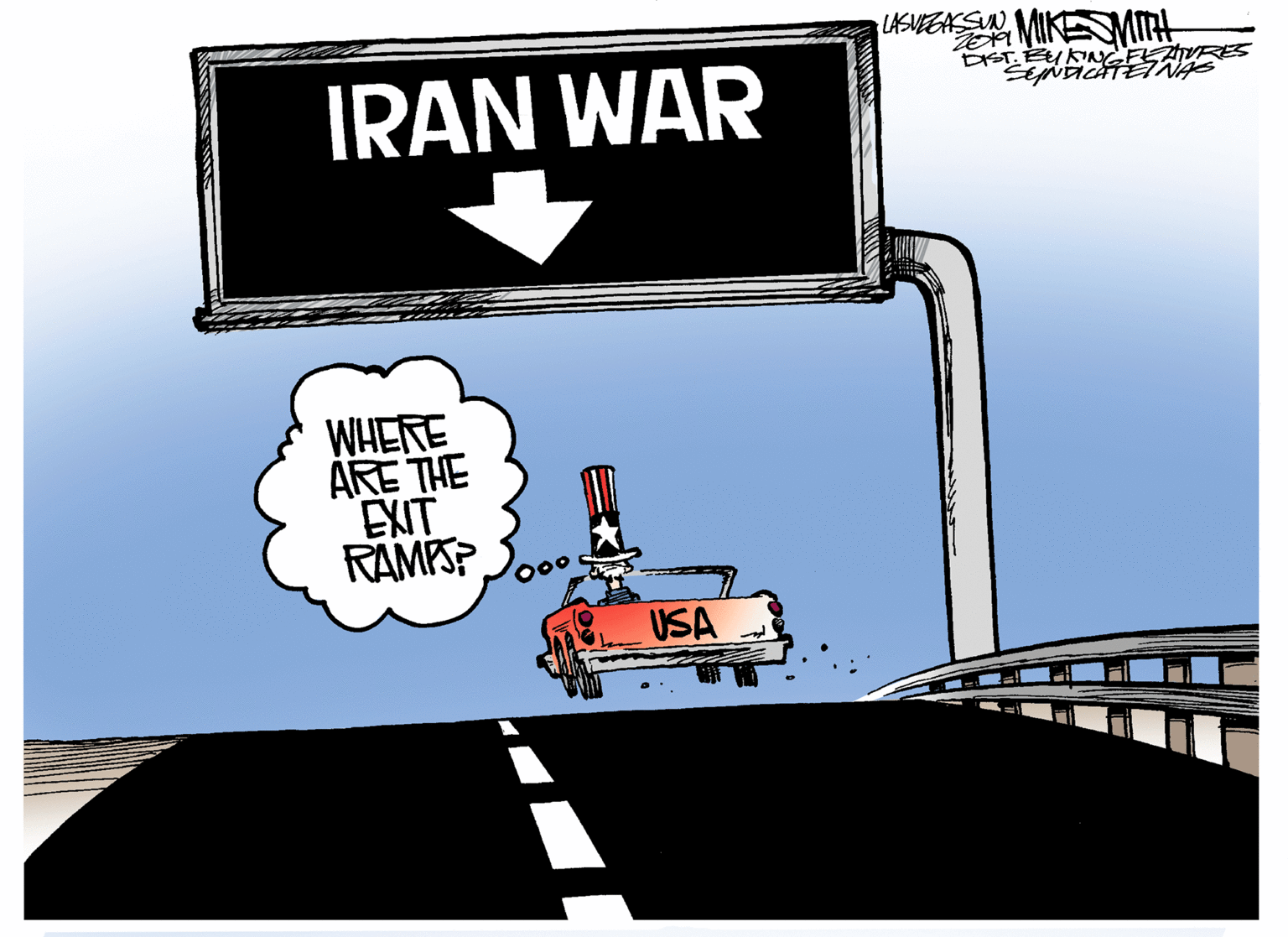 Animation OCR: USVEGSN MIKESMI IRAN WAR EIST BYKNGFEAVRES WHERE ÁRE THE EXIT RAMPSP Ooo USA USVEGSN MIKESMI IRAN WAR EIST BYKNGFEAVRES WHERE ÁRE THE EXIT RAMPSP Ooo USA