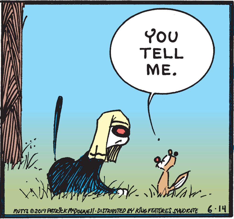 Art OCR: YoU TELL ??. MUTTS ©2019 PATRICK MEDONNEIl DISTRIBUTED BY KING FEATORES SNOICATE 614 YoU TELL ??. MUTTS ©2019 PATRICK MEDONNEIl DISTRIBUTED BY KING FEATORES SNOICATE 614