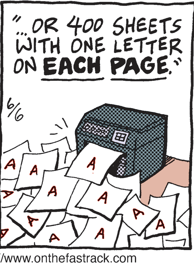Line art OCR: ".OR 400 SHEETS WITH ONE LETTER ON EACH PAGE. A A A A A A A /www.onthefastrack.com ".OR 400 SHEETS WITH ONE LETTER ON EACH PAGE. A A A A A A A /www.onthefastrack.com