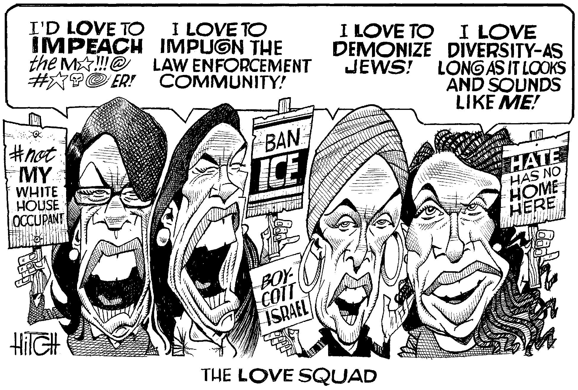 Rectangle OCR: I'D LOVE TO IMPEACH IMPUGN THE the MA!!@ #AT ER! I LOVE TO I LOVE TO I LOVE DEMONIZE DIVERSITY-AS LONG AS IT LOOKS AND SOUNDS LIKE ME! LAW ENFORCEMENT COMMUNITY! JEWS! #not MY WHITE HOUSE OCCUPANT BAN HATE HAS NO HOME HERE BOY COIT ISRAEL HilGH THE LOVE SQUAD I'D LOVE TO IMPEACH IMPUGN THE the MA!!@ #AT ER! I LOVE TO I LOVE TO I LOVE DEMONIZE DIVERSITY-AS LONG AS IT LOOKS AND SOUNDS LIKE ME! LAW ENFORCEMENT COMMUNITY! JEWS! #not MY WHITE HOUSE OCCUPANT BAN HATE HAS NO HOME HERE BOY COIT ISRAEL HilGH THE LOVE SQUAD