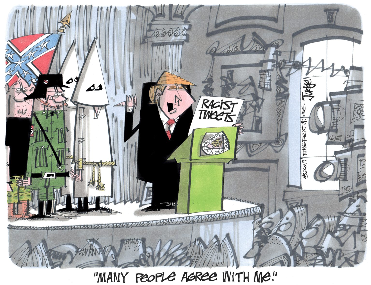Fictional character OCR: RACIST TWEETS W.. "MANY PEOPLE AGREE WITH Me." RACIST TWEETS W.. "MANY PEOPLE AGREE WITH Me."