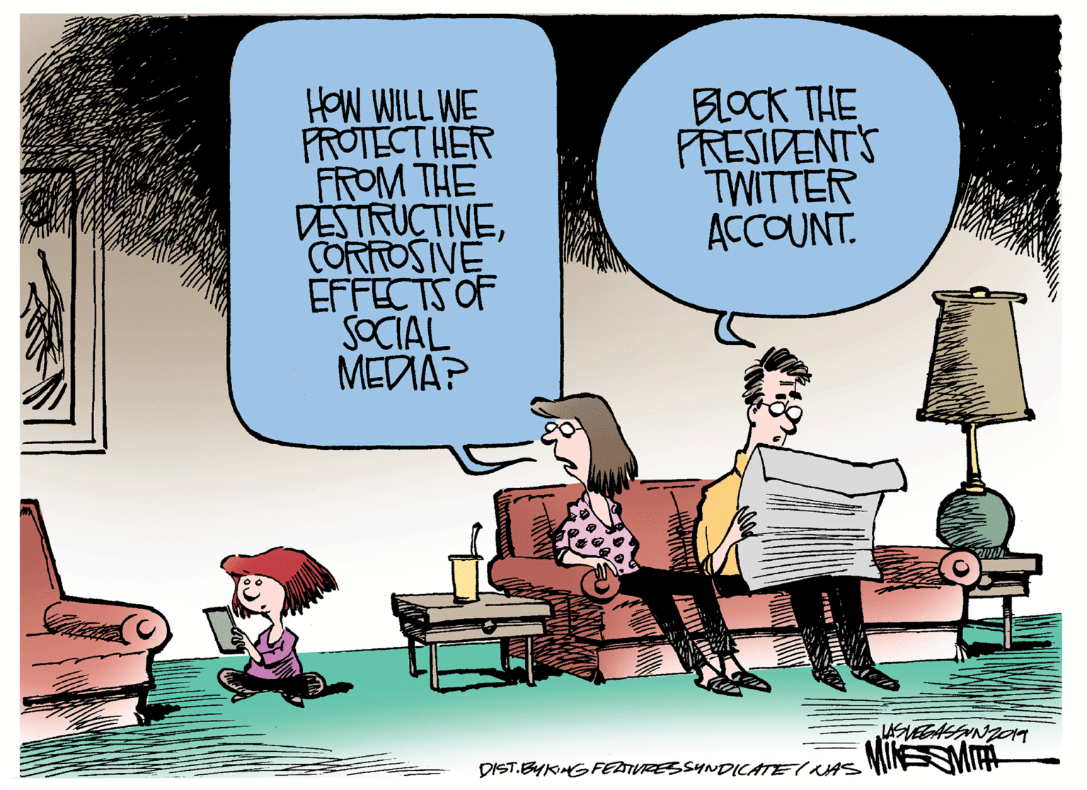 Parallel OCR: HOW WILL WE PROTECT HER FROM THE DATRUCTIVECORTOSIVE EFFECTS OF SOCIAL MEDIA? BLOCK THE FRESIDENTS TWITTER ACCOUNT. LASVEGASFANZO9 MIKESMI DIST.BYKAG FEAIVRESSYNDICATE AS HOW WILL WE PROTECT HER FROM THE DATRUCTIVECORTOSIVE EFFECTS OF SOCIAL MEDIA? BLOCK THE FRESIDENTS TWITTER ACCOUNT. LASVEGASFANZO9 MIKESMI DIST.BYKAG FEAIVRESSYNDICATE AS